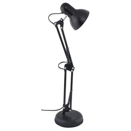 Verstelbare klassieke bureaulamp / leeslamp met een retro uitstraling 40W zwart