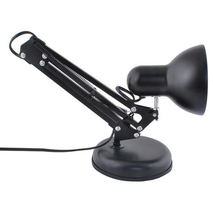 Verstelbare klassieke bureaulamp / leeslamp met een retro uitstraling 40W zwart
