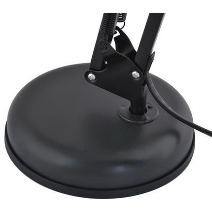 Verstelbare klassieke bureaulamp / leeslamp met een retro uitstraling 40W zwart