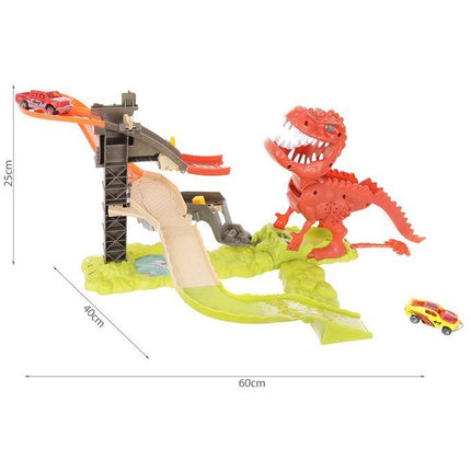 Dinosaurus Lanceerbaan Racebaan - Stuntbaan met 2 Auto's - Elektrisch Speelgoed