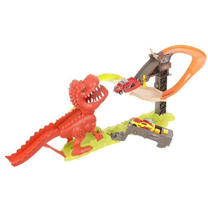 Dinosaurus Lanceerbaan Racebaan - Stuntbaan met 2 Auto's - Elektrisch Speelgoed