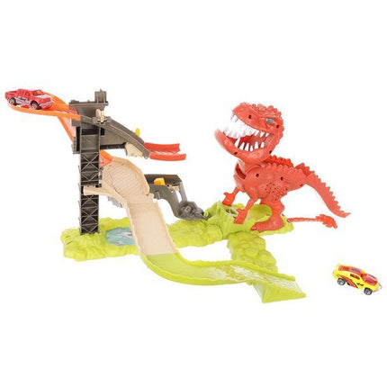 Dinosaurus Lanceerbaan Racebaan - Stuntbaan met 2 Auto's - Elektrisch Speelgoed