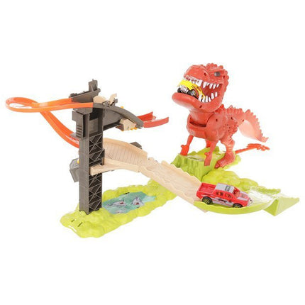 Dinosaurus Lanceerbaan Racebaan - Stuntbaan met 2 Auto's - Elektrisch Speelgoed