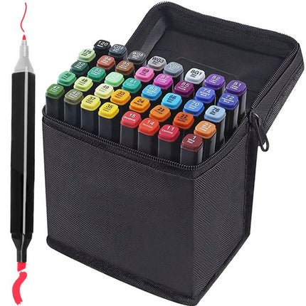 40 Dual-Tip stiften/markers twinmarkers - Markeerstiften met alcohol