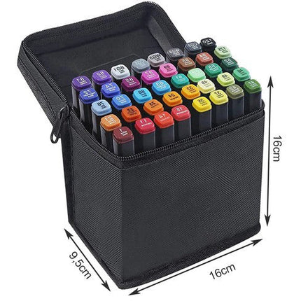 40 Dual-Tip stiften/markers twinmarkers - Markeerstiften met alcohol
