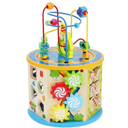 Houten Activiteiten kubus 8-in-1 - Activity Center Baby - Speelkubus - Educatief Speelgoed