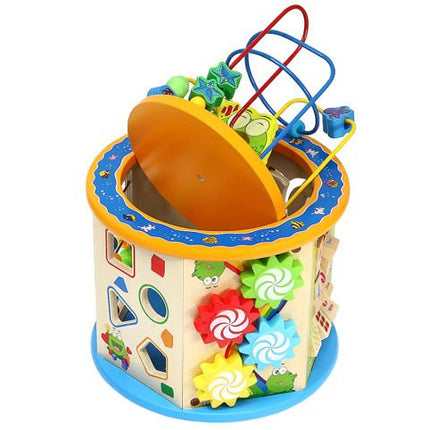 Houten Activiteiten kubus 8-in-1 - Activity Center Baby - Speelkubus - Educatief Speelgoed