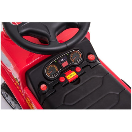 Elektrische kinderauto - brandweerauto - brandweer spuitwagen - tot 20kg max 1-3 km/h met geluid en licht en bellenblaas rood