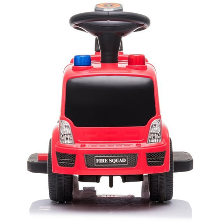 Elektrische kinderauto - brandweerauto - brandweer spuitwagen - tot 20kg max 1-3 km/h met geluid en licht en bellenblaas rood
