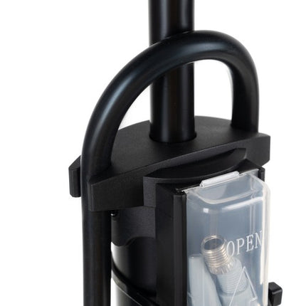 Trizand fietspomp met analoge drukmeter 22 x 13 x 56-92,5 cm zwart