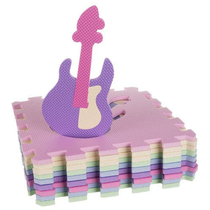 Kruzzel 25-delige foam speelmat/ puzzelmat met randen muziek instrumenten