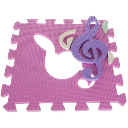 Kruzzel 25-delige foam speelmat/ puzzelmat met randen muziek instrumenten