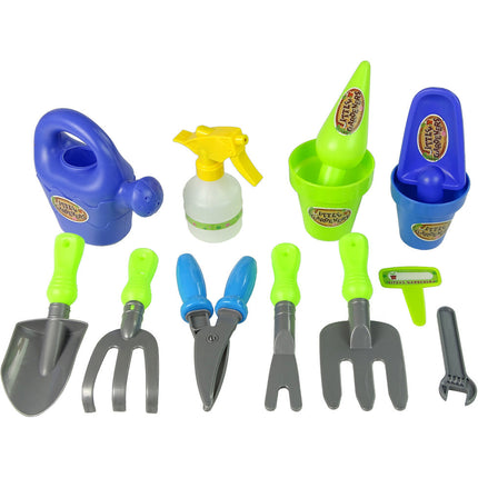 Little gardeners 14-delige speelgoed tuingereedschap set voor kinderen