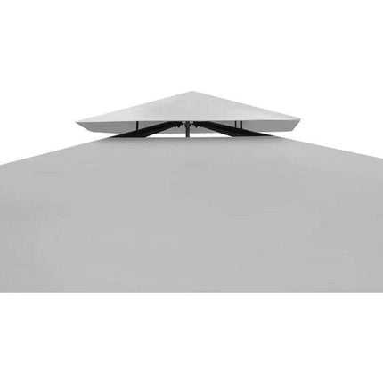 Malatec tuinpaviljoen 3 x 4 meter polyester met dichte zijwanden en klamboe waterafstotend - partytent - paviljoen - grijs