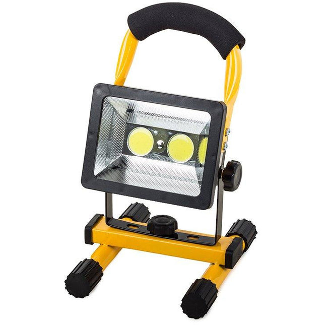 Draagbare LED Werklamp, Bouwlamp 2 x LED COB 30W oplaadbaar