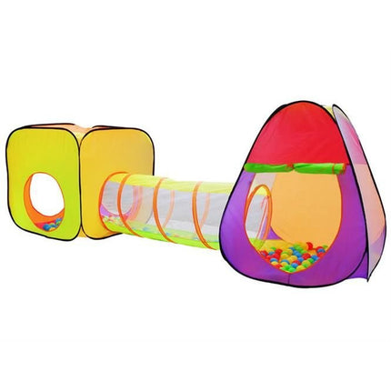 Malatec Iglo kindertent met tunnel + 200 ballen + tas - speeltent - ballenbak - speelhuis