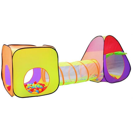 Malatec Iglo kindertent met tunnel + 200 ballen + tas - speeltent - ballenbak - speelhuis