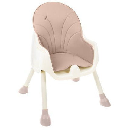 Kruzzel 3 in 1 kinderstoel met 5 punts veiligheidsgordel - feeding chair -  licht roze