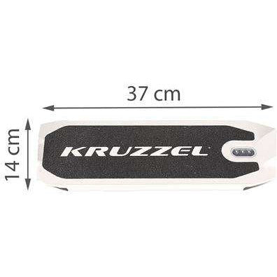 Kruzzel hyperion step voor volwassenen met vering en schijfremmen tot 100kg - opvouwbaar - grote wielen - ideaal voor the last mile - zwart