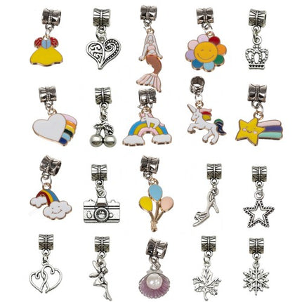 Kruzzel 70-delige bedel armbanden maken set voor kinderen compleet
