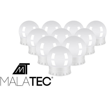 Malatec hollywood spiegellampen met 10 LED lampen