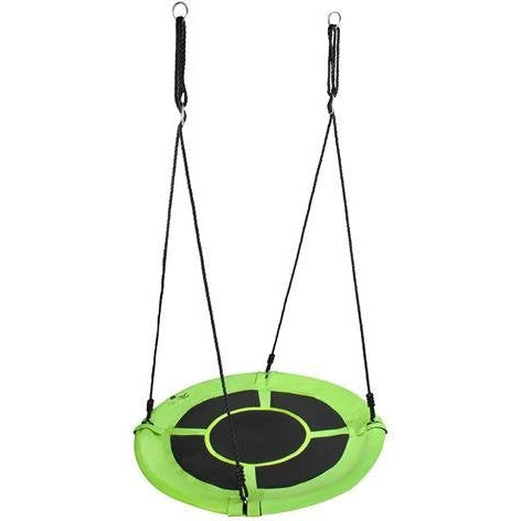 Malatec nest schommel buitenspeelgoed 100cm belasting 100-120 KG groen/zwart
