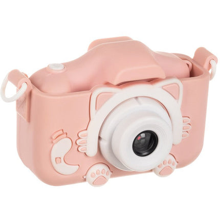 Kruzzel full HD digitale camera voor kinderen met mini SD kaart roze