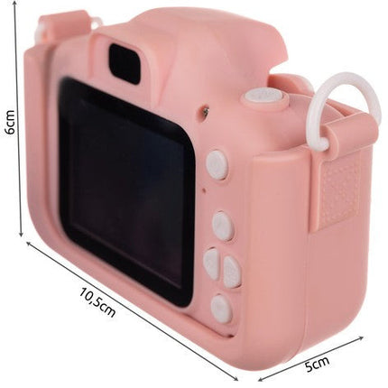 Kruzzel full HD digitale camera voor kinderen met mini SD kaart roze