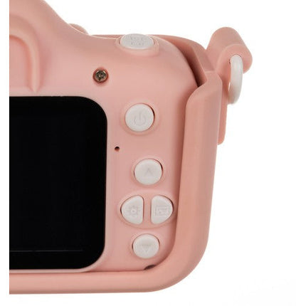 Kruzzel full HD digitale camera voor kinderen met mini SD kaart roze