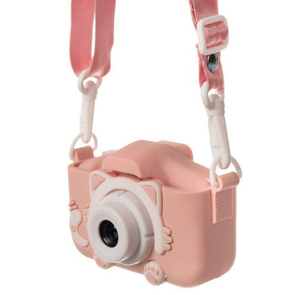 Kruzzel full HD digitale camera voor kinderen met mini SD kaart roze