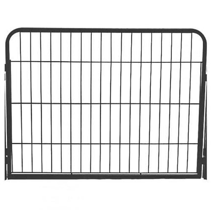 Malatec professionele multifunctionele honden ren met 6 delen van 80 x 80 cm - speelren - bench - hondenhek - afscheiding hek grijs