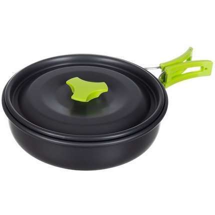 Camping Outdoor Kookset 17-delig inclusief fluitketel Camping Servies en Pannen Pannenset Keukengerei - Opvouwbaar & licht - Ideaal voor reizen, festival, wandelen, camping