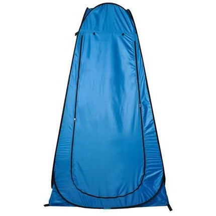 4 in 1 Pop-up douchetent voor omkleden, douchen, toilet en opslag 190 x 110 x 110 cm blauw