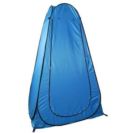 4 in 1 Pop-up douchetent voor omkleden, douchen, toilet en opslag 190 x 110 x 110 cm blauw