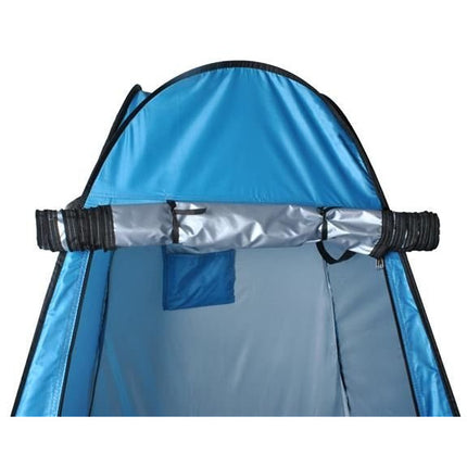 4 in 1 Pop-up douchetent voor omkleden, douchen, toilet en opslag 190 x 110 x 110 cm blauw