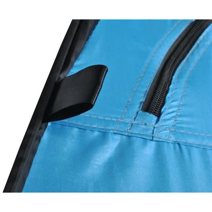 4 in 1 Pop-up douchetent voor omkleden, douchen, toilet en opslag 190 x 110 x 110 cm blauw