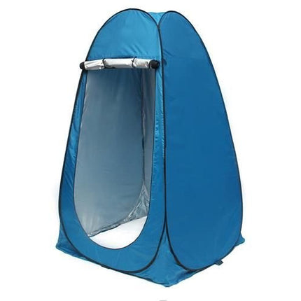 4 in 1 Pop-up douchetent voor omkleden, douchen, toilet en opslag 190 x 110 x 110 cm blauw