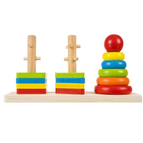 Kruzzel houten blokken sorteerder puzzel voor kinderen 7 x 22.5 x 11.5 cm
