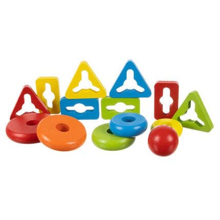 Kruzzel houten blokken sorteerder puzzel voor kinderen 7 x 22.5 x 11.5 cm