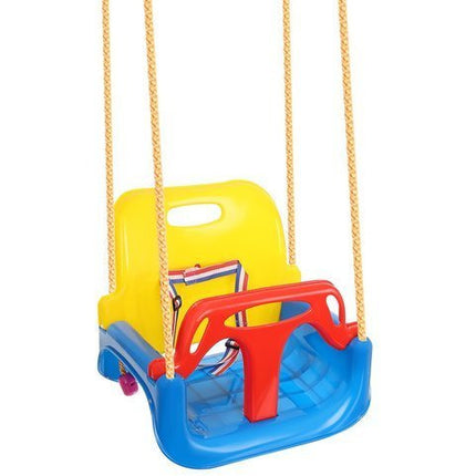 3-in-1 Meegroei Schommel - Babyschommel voor Peuter en Kleuter - Verstelbare Kinderschommel voor Binnen en Buiten - Blauw