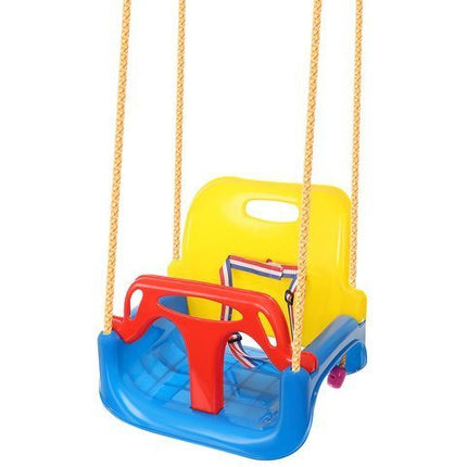 3-in-1 Meegroei Schommel - Babyschommel voor Peuter en Kleuter - Verstelbare Kinderschommel voor Binnen en Buiten - Blauw