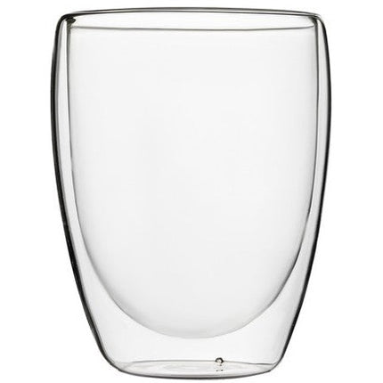 Malatec set van 6 dubbelwandige koffie of thee glazen 350ml vaatwasserbestendig