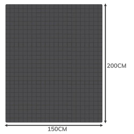 Verzwaringsdeken 8 KG weighted blanket grijs 150 x 200 CM