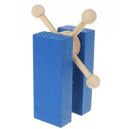 Kruzzel XXL gekleurde domino set van hout 1131 delig met 1080 domino stenen en 45 elementen