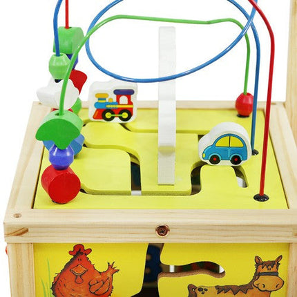 Houten educatieve baby loopwagen geschikt vanaf 12 maanden