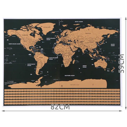 Malatec XL scratch map deluxe met accessoires