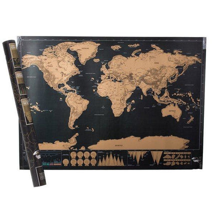 Scratch map deluxe edition wereldkaart 82.5 x 59.4 cm