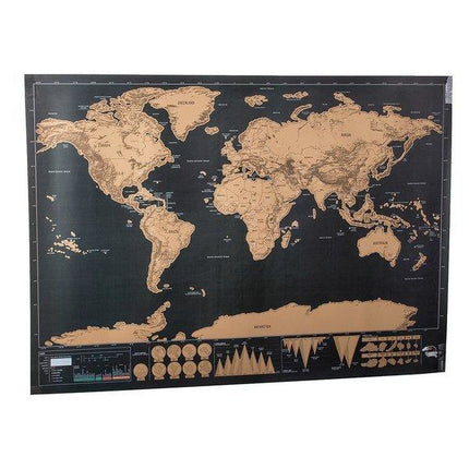 Scratch map deluxe edition wereldkaart 82.5 x 59.4 cm