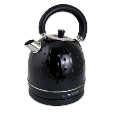 Esperanza ''Columbia'' waterkoker vintage look RVS 1.8L 2200W zwart
