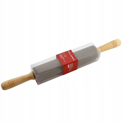 Florina Anide siliconen deegroller met houten handvat 48 cm taupe
